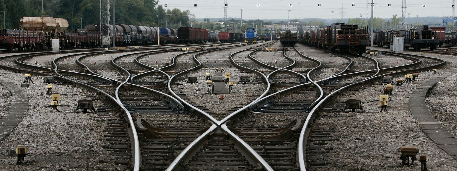 La gare de triage de Bettembourg.