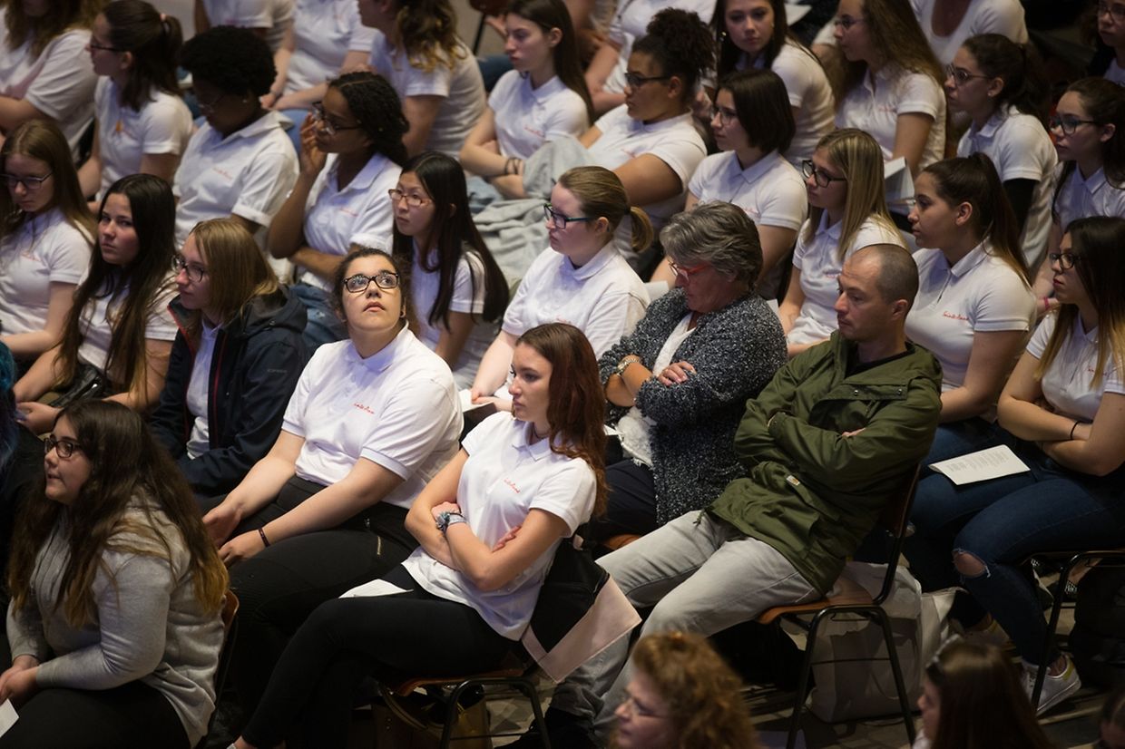 Messe für die Schule der Schwestern der christlichen Lehre St.Anne in Ettelbrück. 
