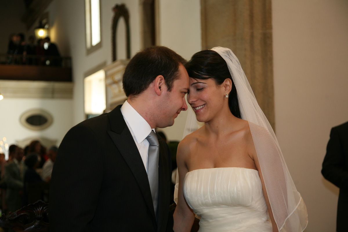 Marta e Herlander Lourenço casaram em Maio de 2008, na terra da noiva, numa cerimónia com cerca de 90 convidados.