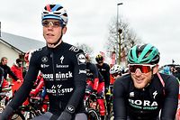 Bob Jungels (l.) und Jempy Drucker machen sich nicht allzu großen Sorgen.