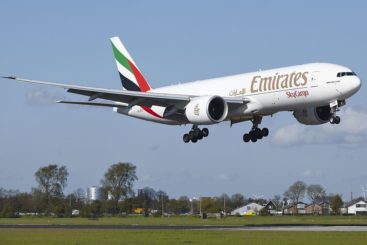 Mit solchen Vollfrachtern vom Typ Boeing 777 wird die Gesellschaft Emirates auch nach Luxemburg fliegen. 