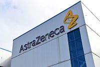 (FILES) In this file photo taken on July 21, 2020 a general view is pictured of the offices of British-Swedish multinational pharmaceutical and biopharmaceutical company AstraZeneca PLC in Macclesfield, Cheshire. - Pharmaceutical company AstraZeneca said on September 8, 2020 that it had "voluntarily paused" a randomized clinical trial of its coronavirus vaccine in what it called a routine action after a volunteer developed an unexplained illness. (Photo by Paul ELLIS / AFP)