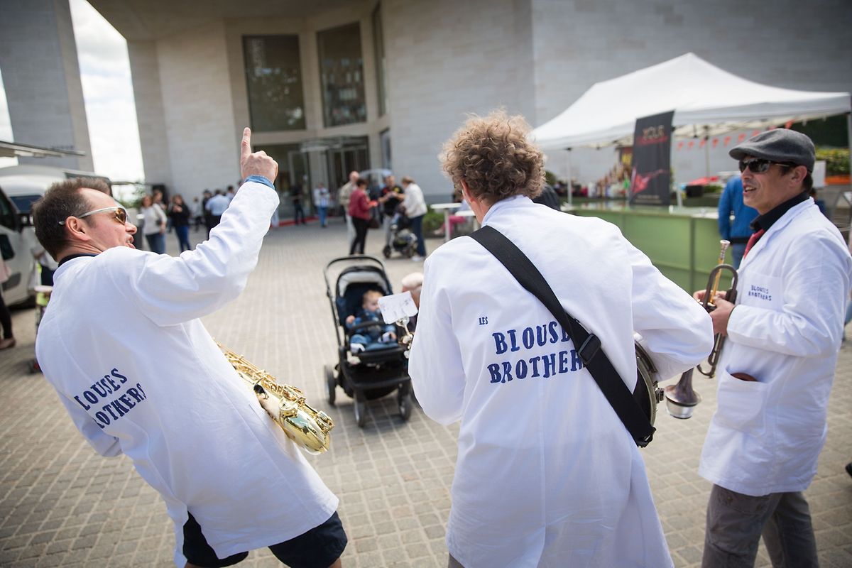 Impressionen der Jubiläumsfeier des Mudam, wo man von Samstag früh bis Sonntag Abend durchfeierte.