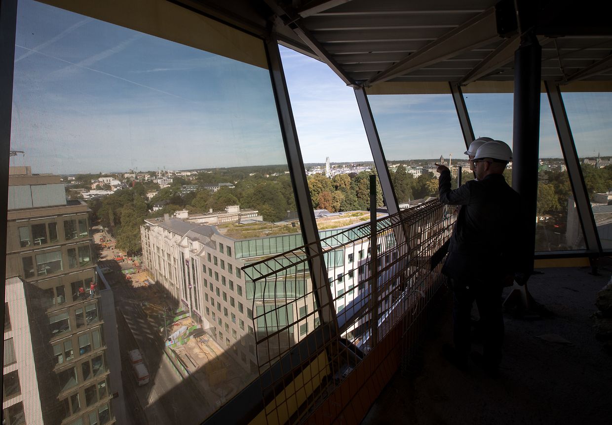 Du dernier étage, le public pourra apprécier le panorama incroyable jusqu'à la frontière belge.