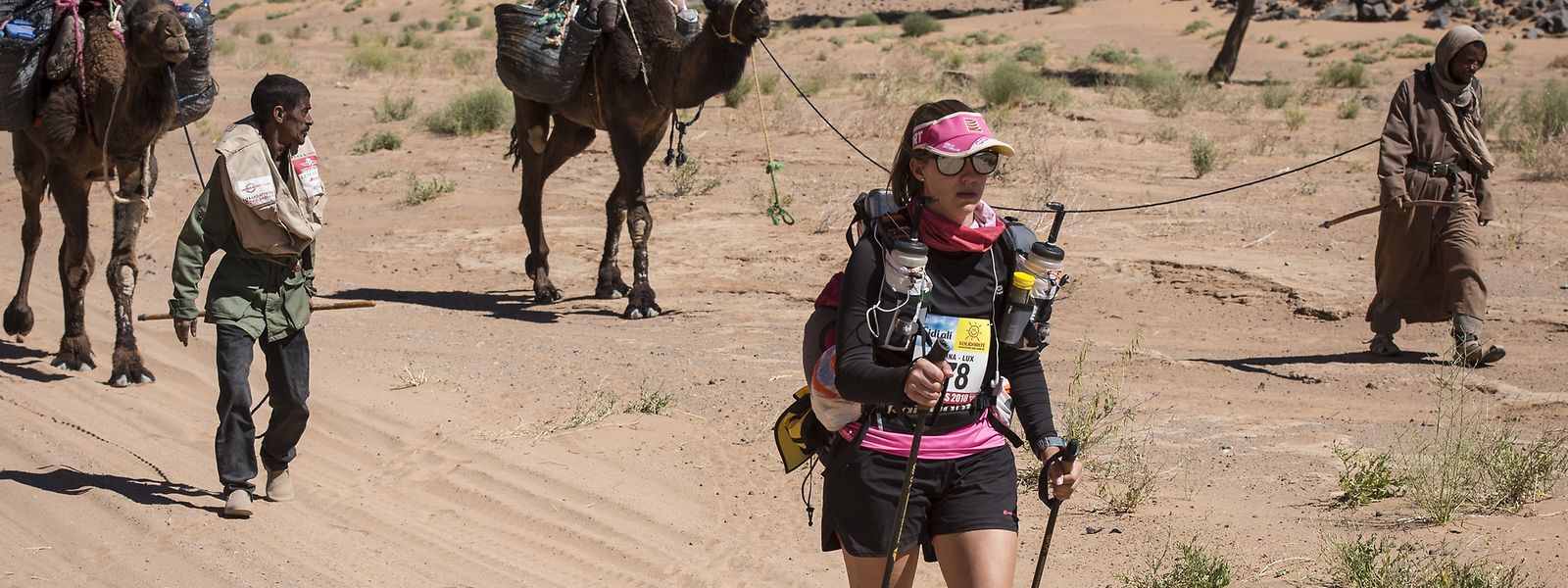 Bei Etappenrennen hat Kristina Wagner Erfahrungen gesammelt, hier während des diesjährigen Marathon des Sables.