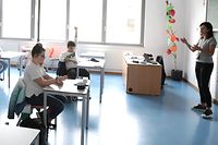 Lokales,  Schule, Erneuter,  Fieldgen, Schüler, Schülkinder, Coronavirus, Covid-19, Foto: Chris Karaba/Luxemburger Wort

