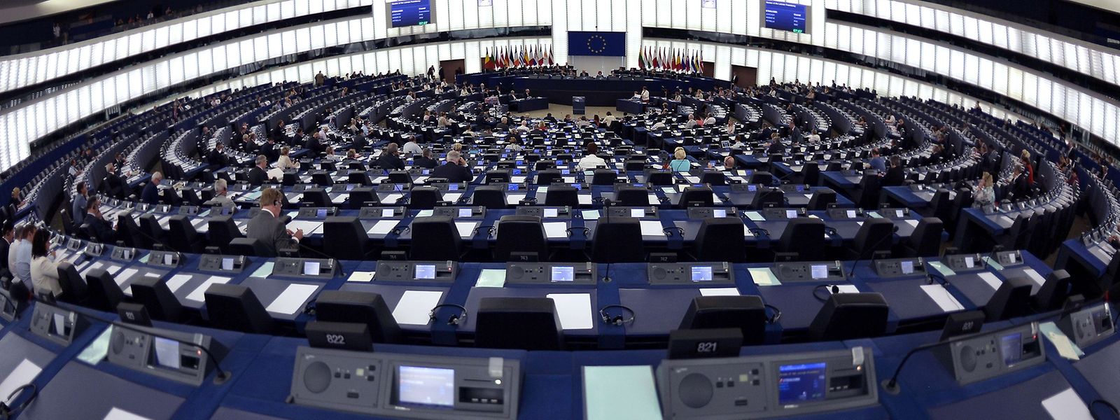 Das EU-Parlament war während der Sitzung, bei der Juncker zu Wort kam, nicht sonderlich gut besetzt.