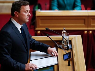 O primeiro-ministro Xavier Bettel 