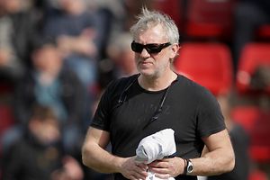 Pascal Lebrun (Trainer FC Wiltz) / Fussball BGL Ligue Luxemburg, 19. Spieltag, Saison 2015-2016 / 03.04.2016 / FC Wiltz 71 - FC Victoria Rosport / Terrain am Poetz, Weidingen (Wiltz) / Foto: Ben Majerus