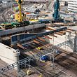 chantier pont Jean-Pierre Buchler - Luxembourg - Ville -  - 20/03/2021 - photo: claude piscitelli
