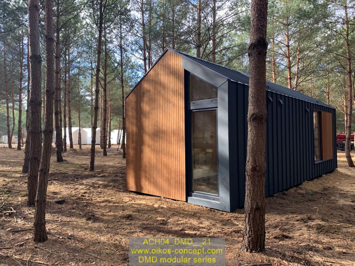  "Tiny houses" como estas foram instaladas na comuna de Schifflange.