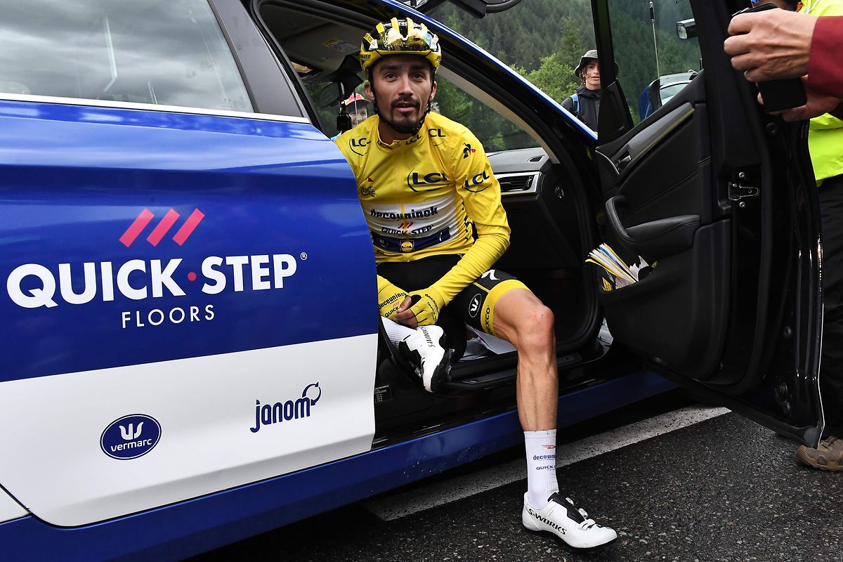 «Je ne pense pas que le maillot jaune soit possible, j'ai été battu par plus fort que moi, c'est comme ça», a déclaré Julian Alaphilippe.
