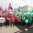 IPO , Wandhaff , Centrale Cactus , Manif Gewerkschaften OGBL und LCGB , Kollektivvertragsverhandlungen , Foto: Guy Jallay/Luxemburger Wort