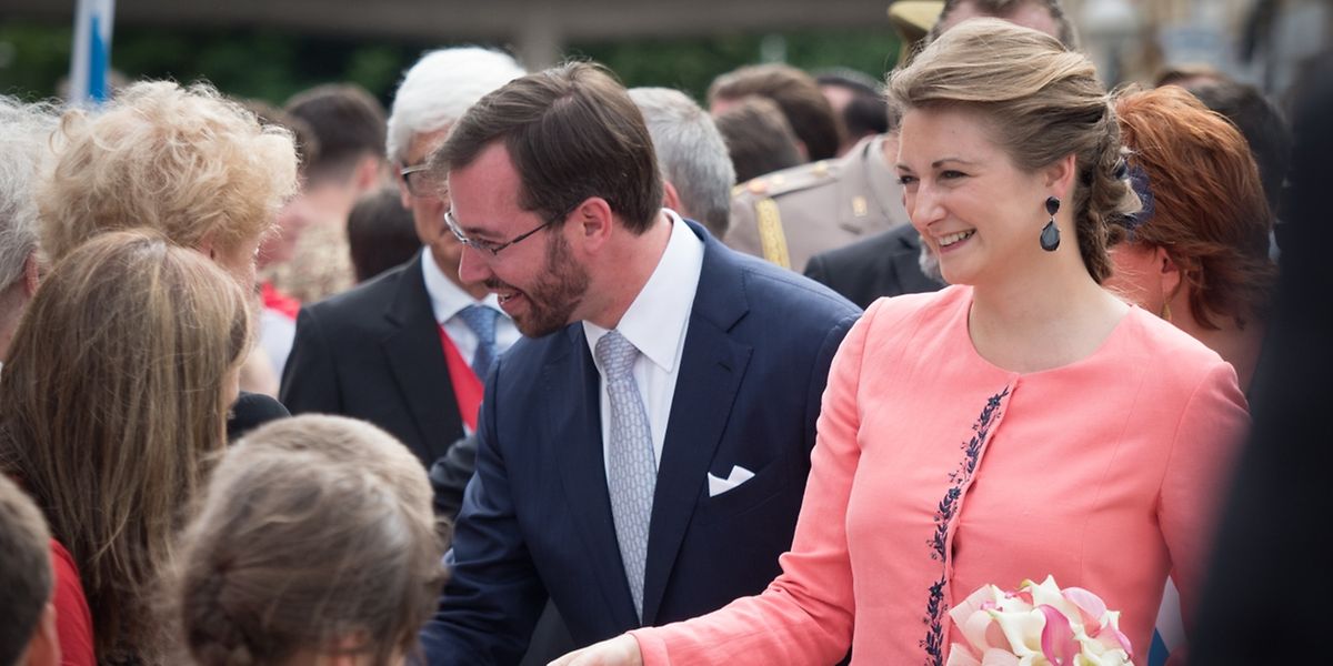 Ein herzlicher Empfang erwartete das Erbgroßherzogliche Paar in Esch/Alzette.