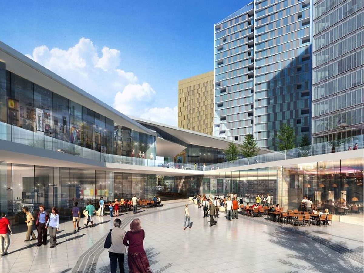 Une belle esplanade est prévue où des terrasses de restaurant ou bar pourront être installées.