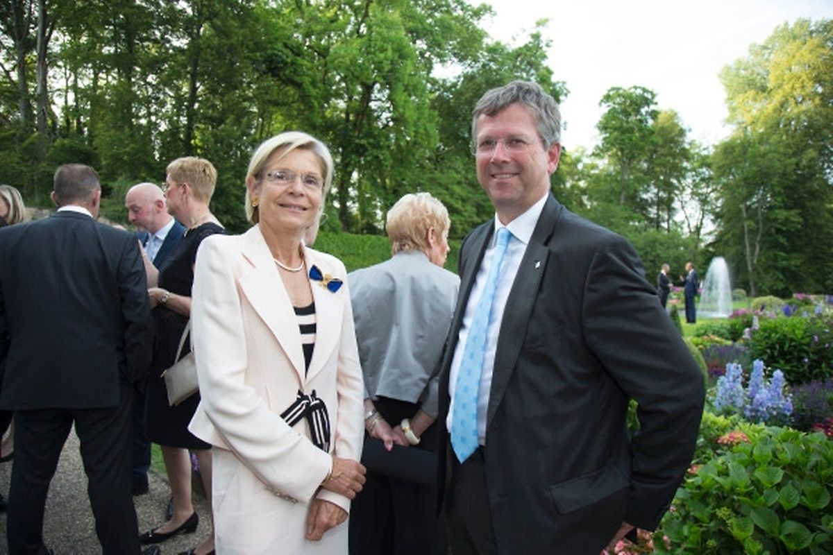 Garden Party der großherzoglichen Familie auf Schloss Berg.