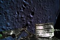 A handout picture released by SpaceIL and Israel Aerospace Industries (IAI) on April 11, 2019, shows a picture taken by the camera of the Israel Beresheet spacecraft, of the moons surface as the craft approaches and before it crashed during the landing. - Israel's attempt at a moon landing failed at the last minute Thursday when the craft suffered an engine  failure as it prepared to land and apparently crashed into the lunar surface. (Photo by - / AFP) / == RESTRICTED TO EDITORIAL USE - MANDATORY CREDIT "AFP PHOTO / HO / Israeli Aerospace Industries (IAI)" - NO MARKETING NO ADVERTISING CAMPAIGNS - DISTRIBUTED AS A SERVICE TO CLIENTS ==