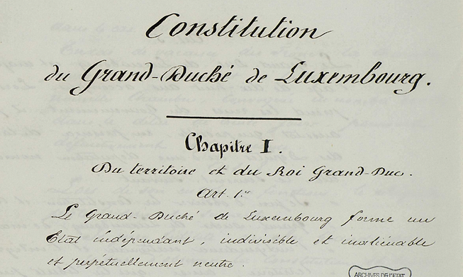 The constitution from 1868 