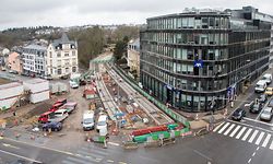 16.3. Place de l `Etoile / Staereplatz / Chantier Tram Foto:Guy Jallay