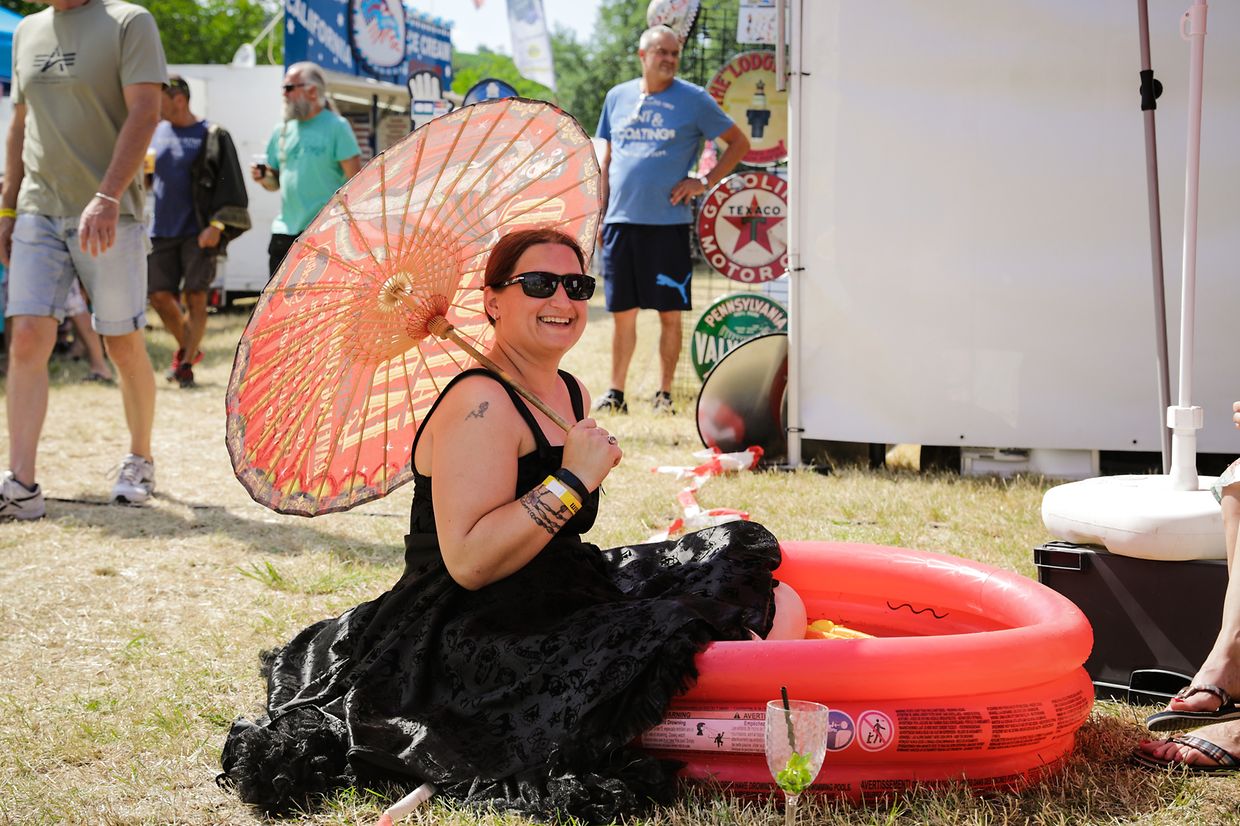 Noch bis Sonntag sind die US-Boliden in Stadtbredimus zu bestaunen.
