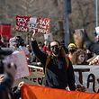 Protestors call to tax the rich in March in New York City