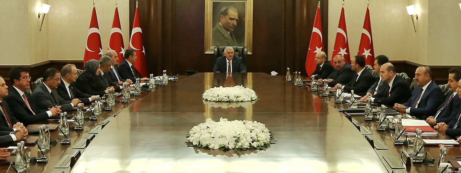 Das Kabinett des türkischen Premiers Binali Yildirim tagt in Ankara.