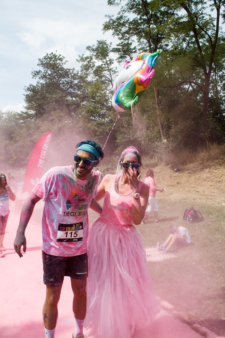 Color Run unicorn edition. Happiest 5k on the planet! Echternach 2017