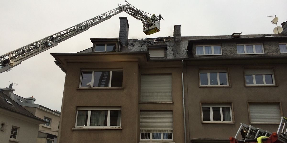 Der Brand war im Dachgeschoss des Hauses ausgebrochen.