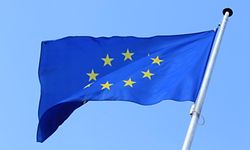 27.03.2014 luxembourg, kirchberg, flag, flags, Flagge, Flaggen, drapeaux, europäische Fahnen, Fahne, Fahnen, Europa, Wahlen photo Anouk ANTONY/WORT