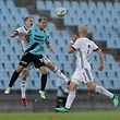 Kopfballduell zwischen Adam Hlousek (Legia #14) und Dominik Stolz (F91 Duedelingen - 10)/ 16.08.2018 Fussball Europa League Qualifikation, 3. Runde, Saison 2018-2019 / 16.08.2018 /LUX, ELQ, F91 Düdelingen (LUX) - Legia Warschau (POL) (Dudelange, Warszawa) / Stade Josy Barthel, Luxemburg /Foto: Ben Majerus