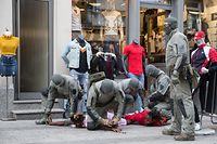 Drogenrazzia in Esch/Alzette,Café CHEZ NADIA. Foto:Gerry Huberty