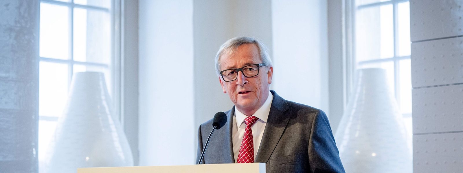 Jean-Claude Juncker à Amsterdam, le 7 janvier