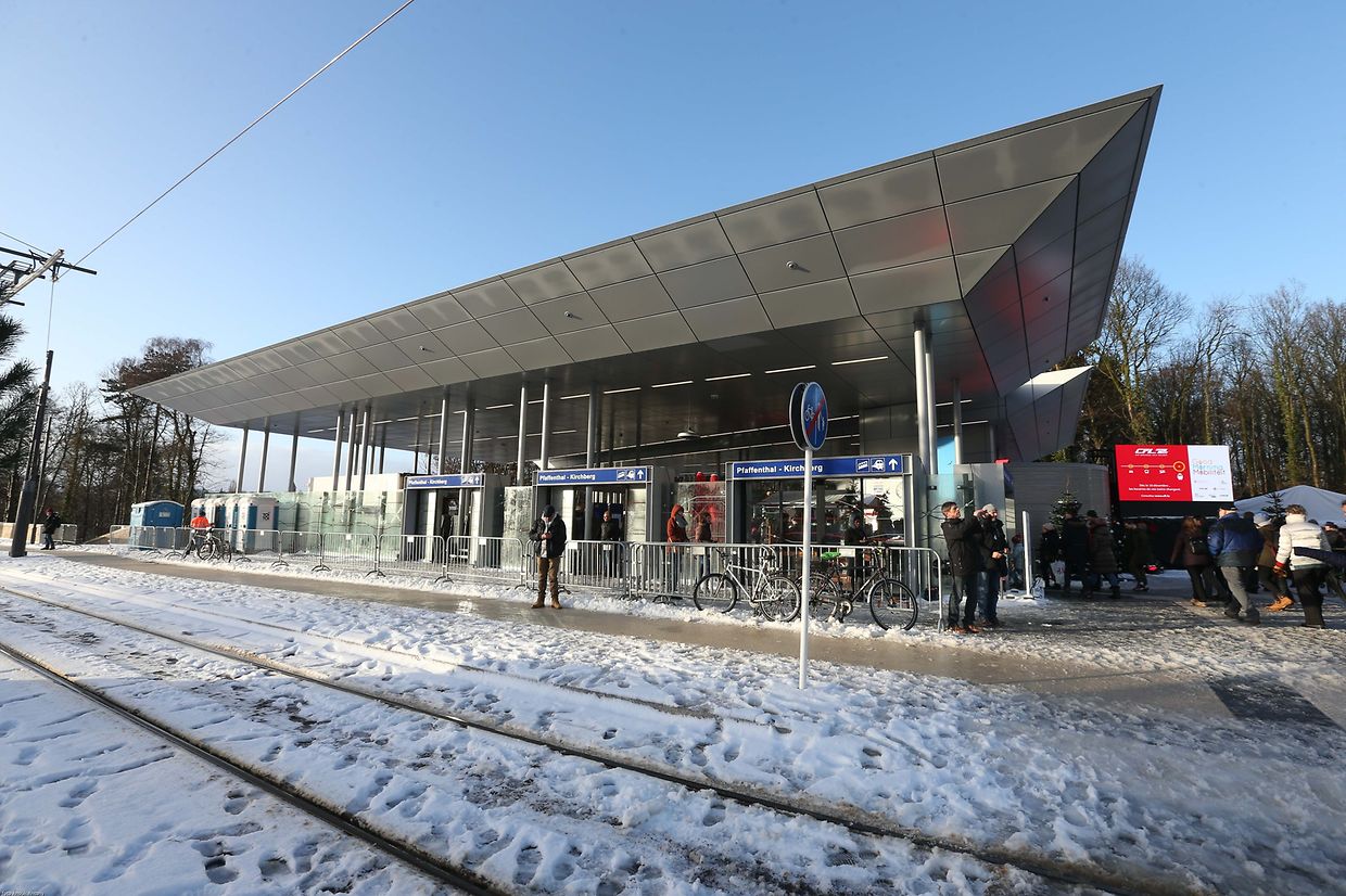 10.12.2017 Luxembourg, Kirchberg, Einweihung Tram, Tramsschienen, Mobilitéit , CFL, photo Anouk Antony