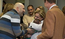 LLAARR Grand-Duc et la Grande-Duchesse visitent le foyer pour demandeur de protction internationale à Marienthal.Flüchtlingsheim.Foto.Gerry Huberty