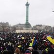 Auf der Place de la Bastille sammelten sich Tausende Gegner des umstrittenen Gesetzes. 