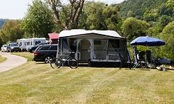 Auf dem Campingplatz „Camping de la Sûre Reisdorf“ herrscht bereits sorglose Urlaubsstimmung.