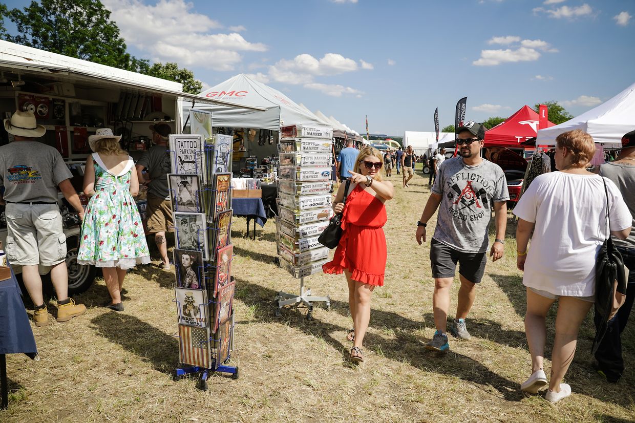 Noch bis Sonntag sind die US-Boliden in Stadtbredimus zu bestaunen.