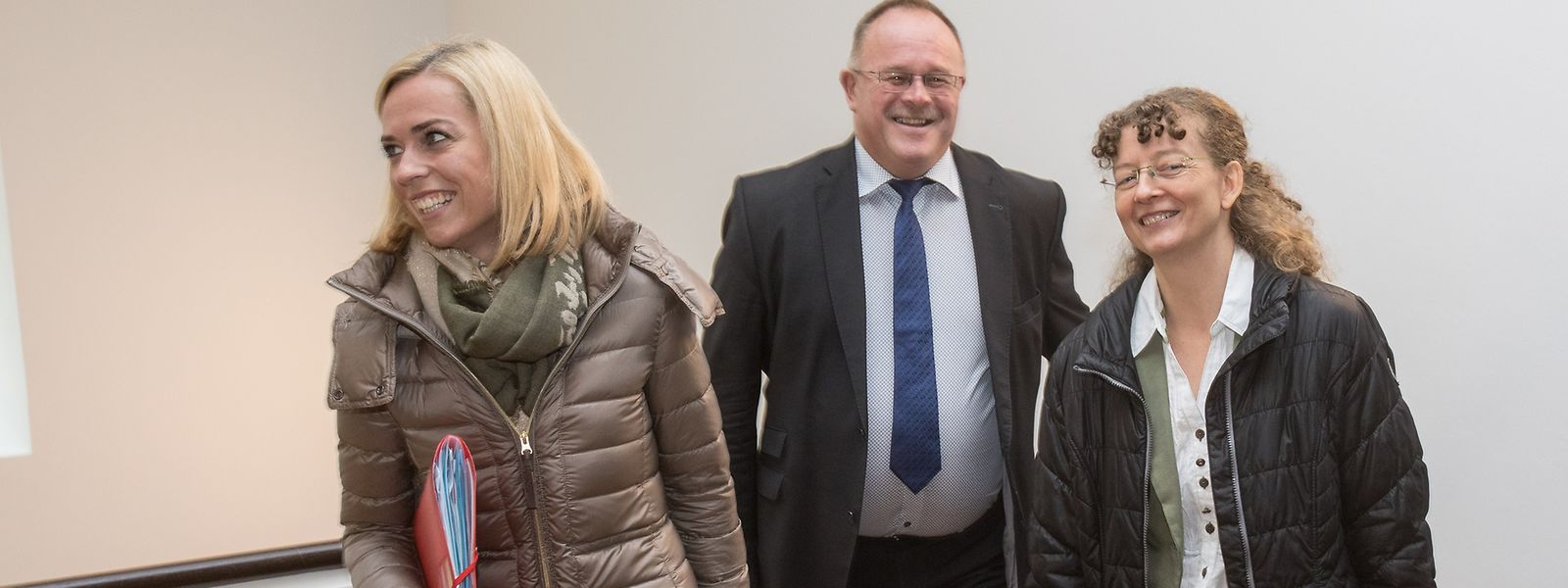 Taina Bofferding (l.) übernimmt neben dem Innenministerium auch die Chancengleichheit. 2018 Foto:Guy Jallay