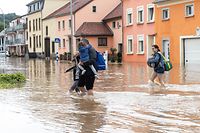 Lokales,Hochwasser,Überschwemmungen,Starkregen,Katastrophe. hier:Steinheim.Foto: Gerry Huberty/Luxemburger Wort