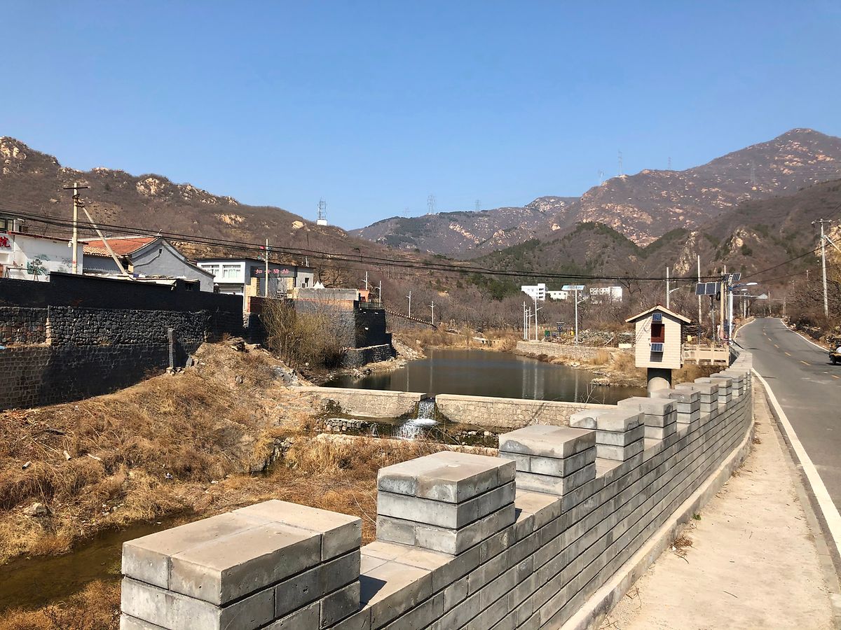 Das Dorf Zhuishikou sieht aus wie eine Festung.
