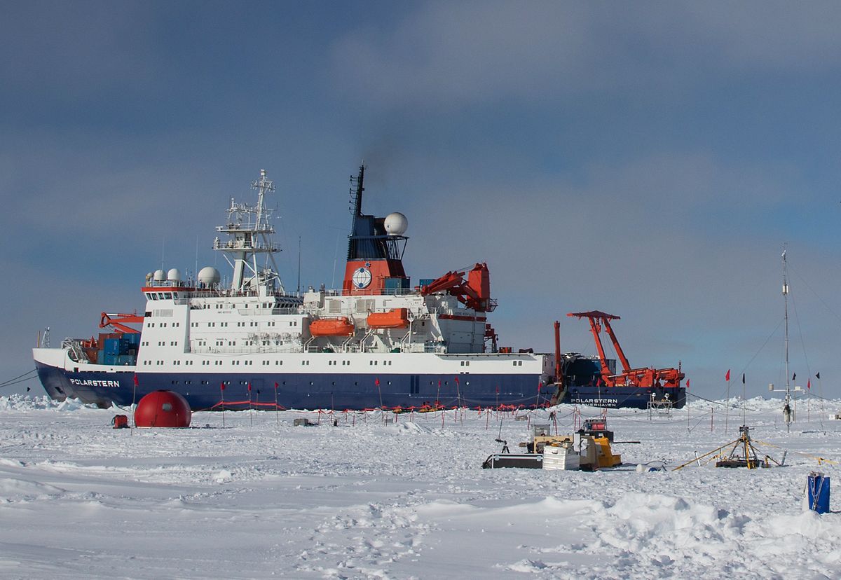 Die Forschungsschiff «Polarstern» auf einer früheren Reise in die Arktis.
