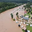 Hochwasser nach Starkregen , Rosport ,  Foto:Guy Jallay/Luxemburger Wort