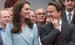 (de g. à dr.) S.A.R. la duchesse de Cambridge ; Xavier Bettel, Premier ministre, ministre d'État, ministre de la Culture ;