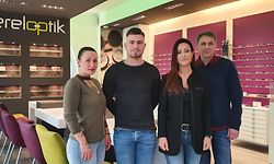 A equipa da Bereloptik (da esq. para a dta) Marisa Gomes (oculista), Hugo Loureiro (oculista), Cristina Valente Simões (Optometrista) e Joseph Barberio (Oculista)