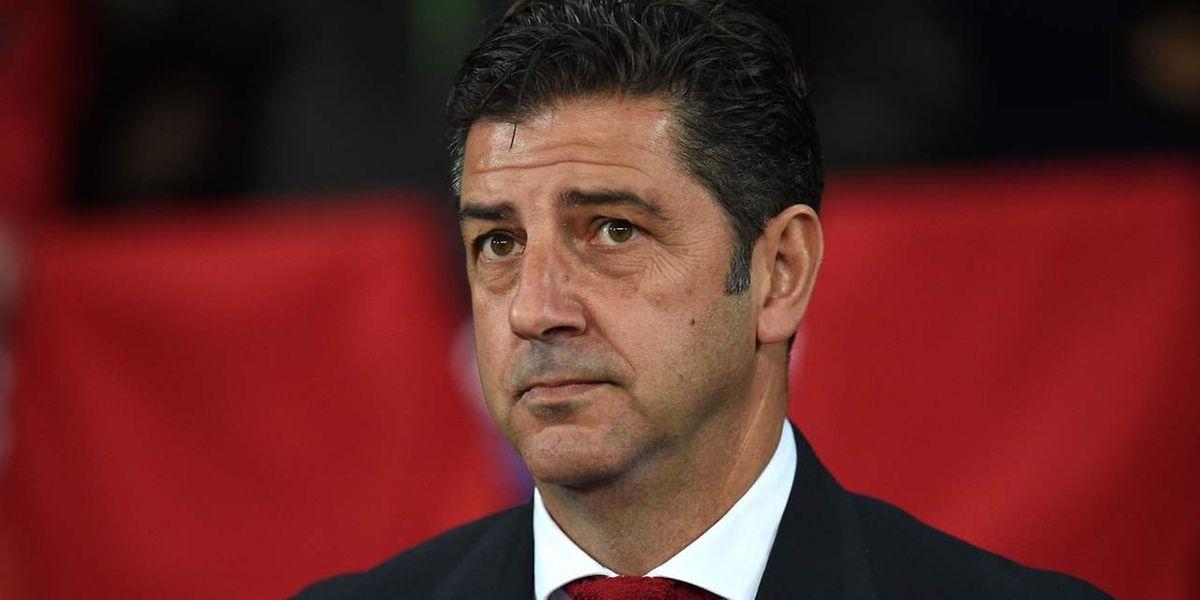 O treinador do Benfica, Rui Vitória.