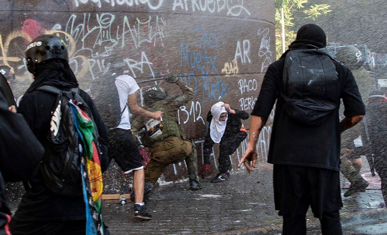 Protesto no Chile 