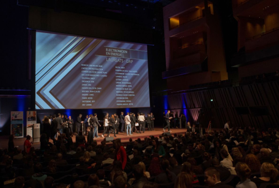 Remise des diplomes CATP/CITP/DAP et Promotion du Travail a la Philarmonie, Luxembourg, le 01 Mars 2015. Photo: Chris Karaba