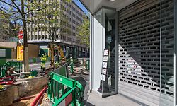 Baustelle Tram und geschlossene Geschäfter im Garer Viertel, Foto: Lex Kleren/Luxemburger Wort