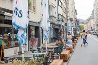 Lokales, Vorläufige Terrassen Rue Notre-Dame & Rue du Fossé, Foto: Lex Kleren/Luxemburger Wort