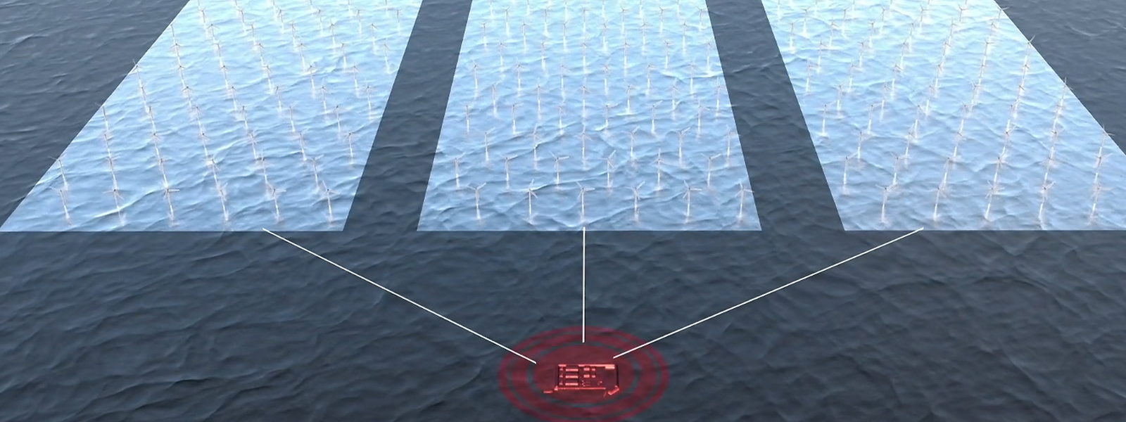 Noch ist es nur eine Animation: vor der dänischen Küste soll ein riesiger Windpark entstehen mit einer künstlichen Insel als Knotenpunkt, der den Strom in verschiedene Länder verteilt. 